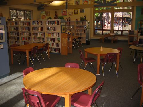 at the library 